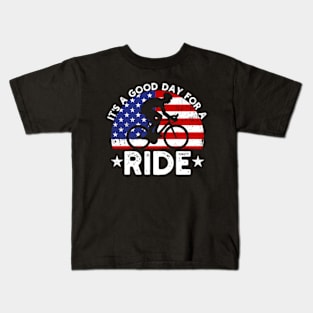 It's A Good Day For A Ride Kids T-Shirt